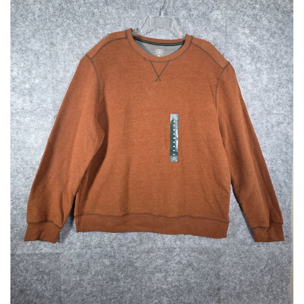 G.H. Bass NWT Men's Long Sleeve Pullover Top Orange Size 2XL